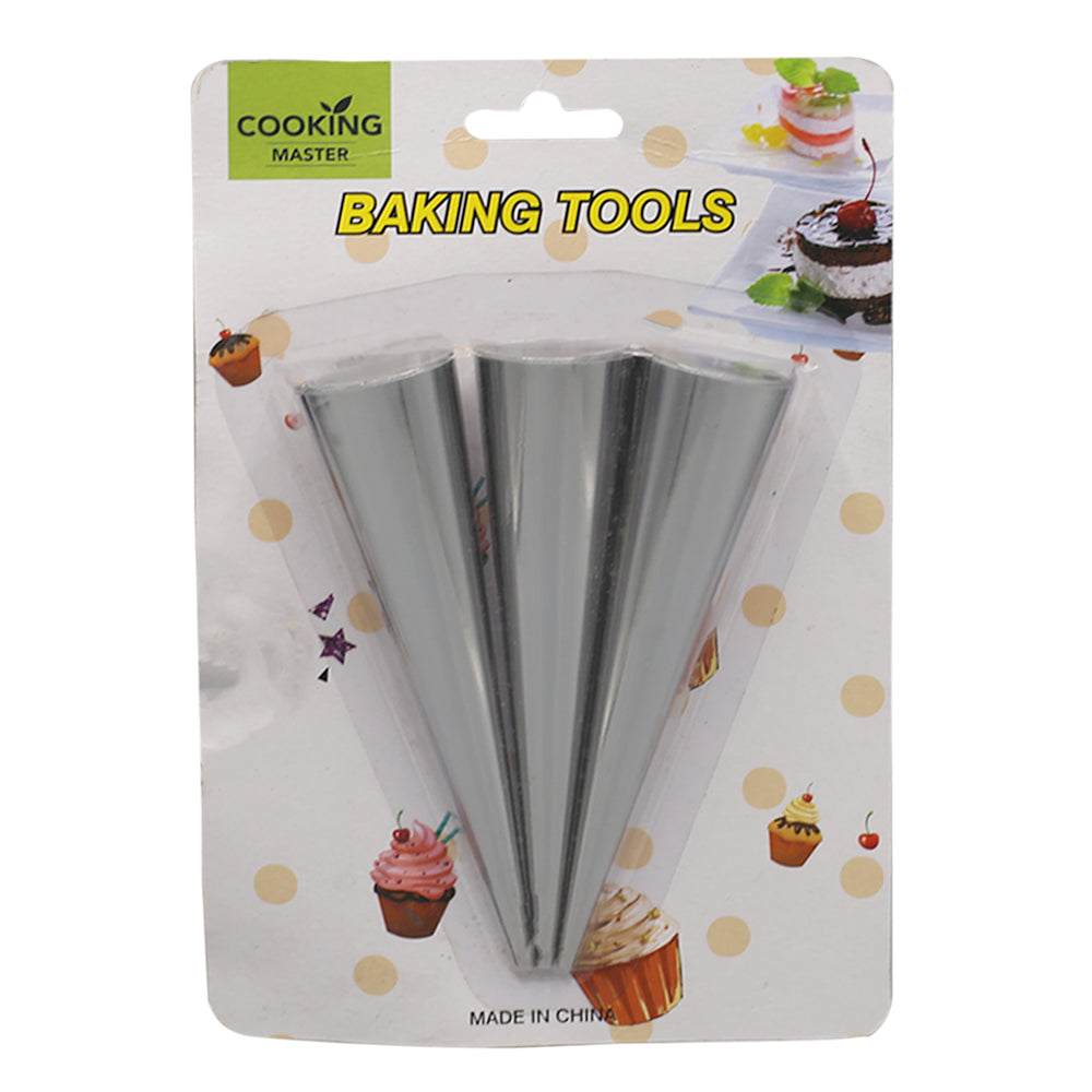 Cream Roll Mold Stainless Steel 3Pcs Set