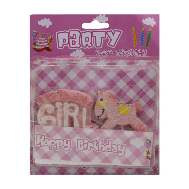 Birthday girl Cake Candle (Design 5)