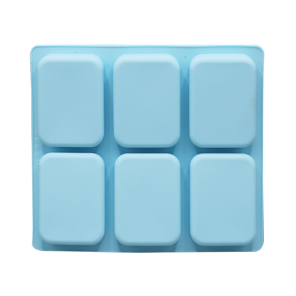 Rectangle Shape Baking & Soap Mold 6 Cavity Small