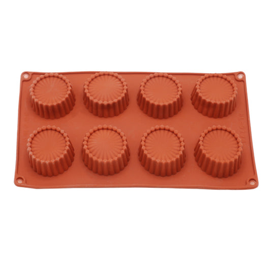 Cookie Shape Silicone Baking Mold 8 Cavity