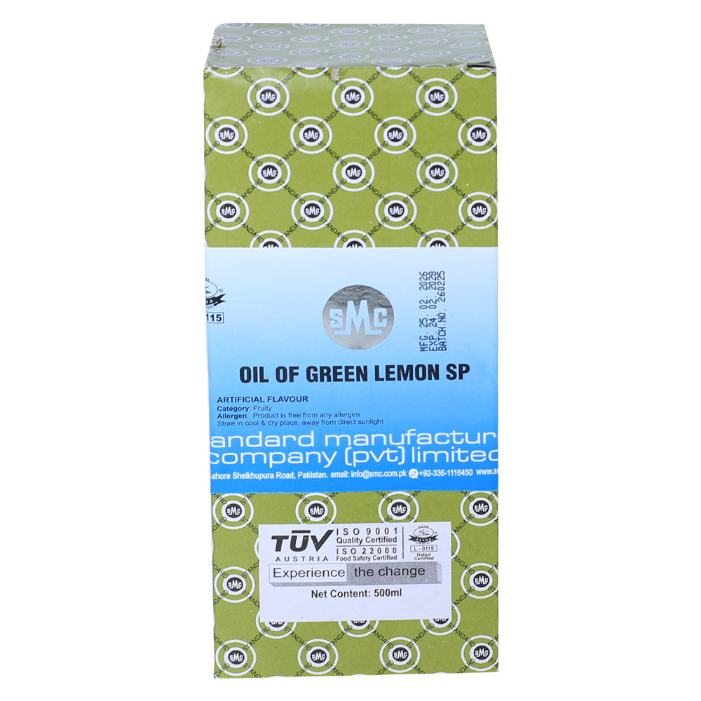 SMC Oil Of Green Lemon Flavour 500ML Bottle
