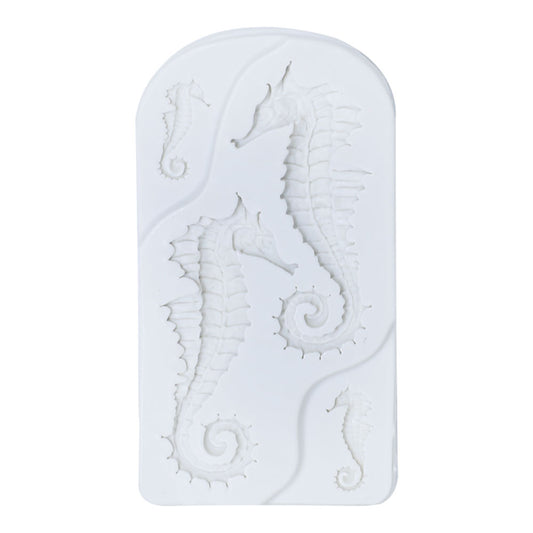 Sea Horse Silicone Fondant Mold 4 Cavity