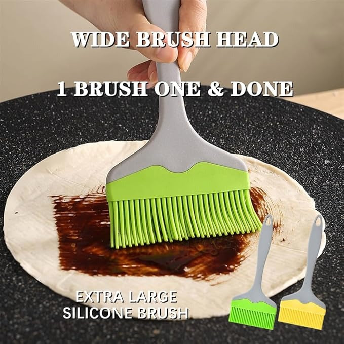 Silicone BBQ & Pastry Brush With Plastic Handle