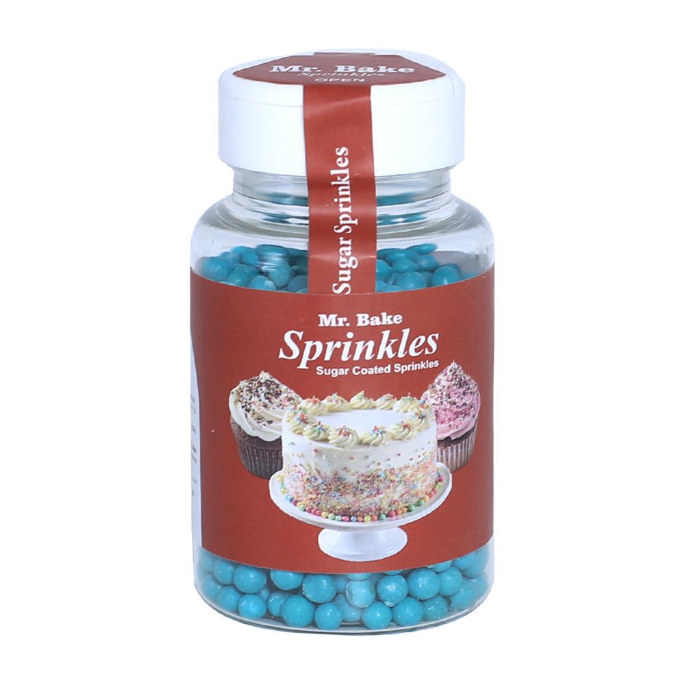MR Bake Sea Blue Pearls Sprinkles – 90g Jar