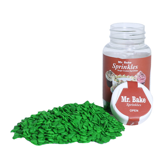 MR Bake Green Heart Sprinkle - 90g Jar