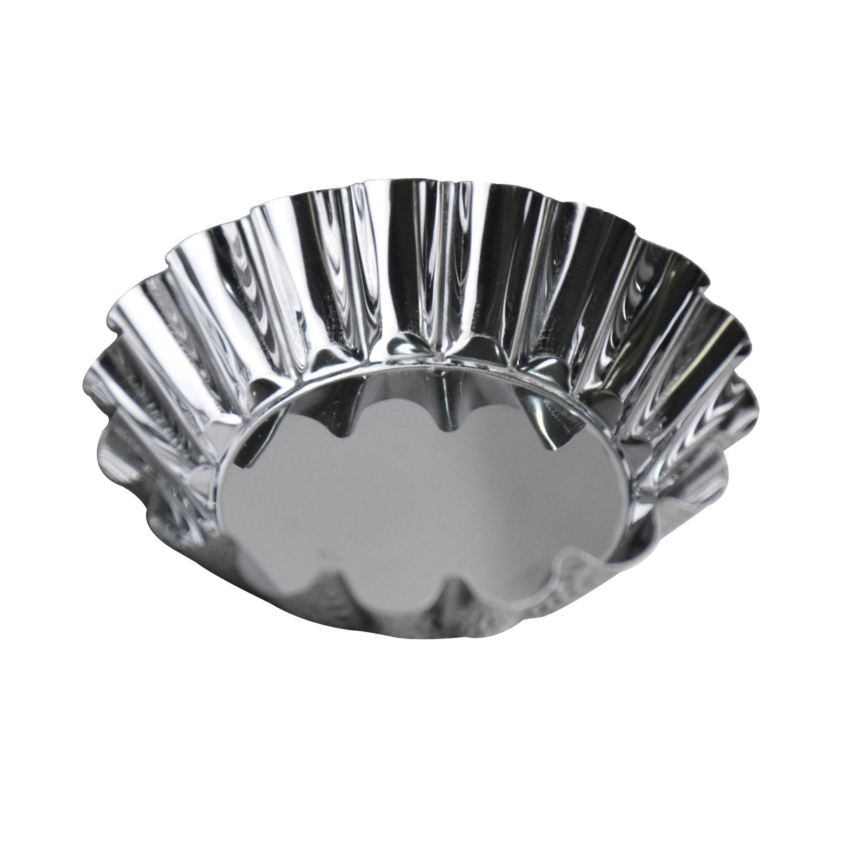 Mini Tart Pan Silver 4 Pcs Set 7.7cm