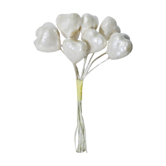 Bunch Of Heart Topper Cream White