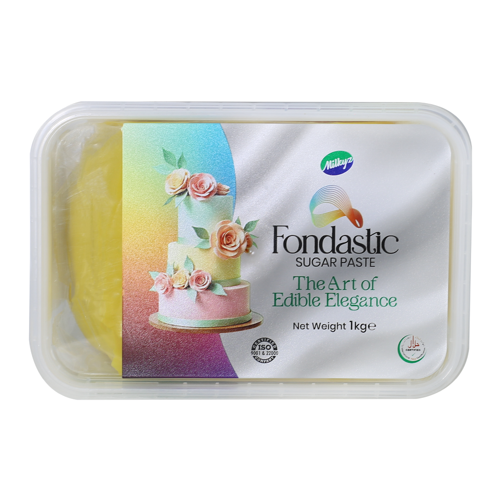 Milkyz Food Fondastic Yellow Fondant Sugar Paste 1Kg