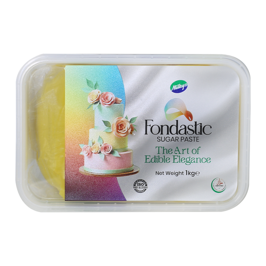 Milkyz Food Fondastic Yellow Fondant Sugar Paste 1Kg