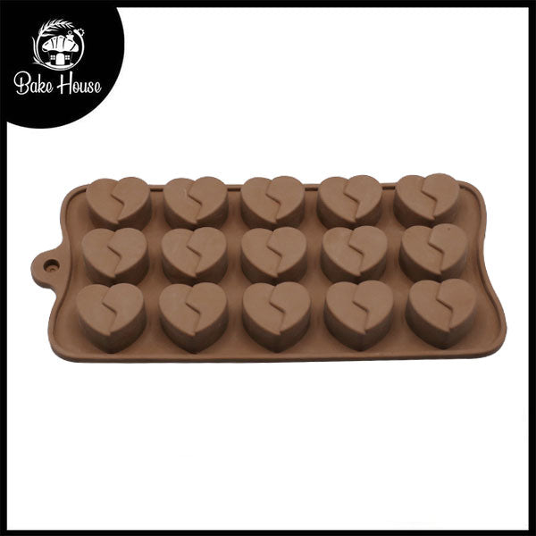 Broken Heart Silicone Chocolate Mold 15 Cavity