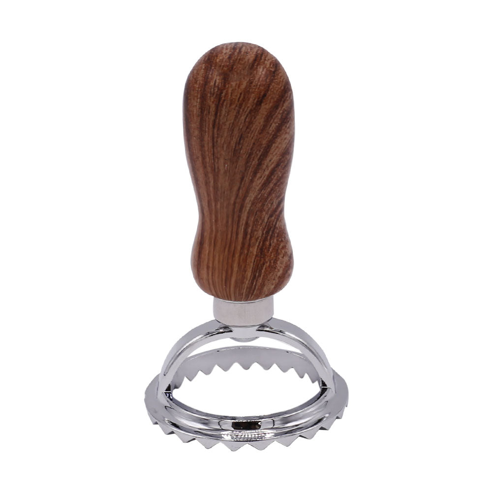 Round Dessert Pastry Dumpling Wrapper Mold with Wooden Handle Small