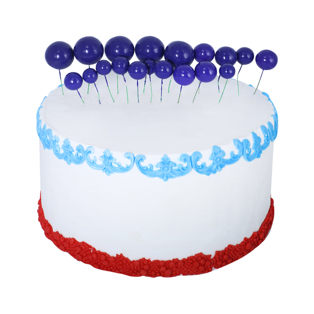 Artificial Dark Blue Faux Ball Topper 20Pcs Set