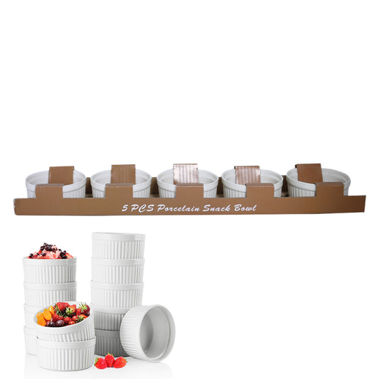 Ramekin Bowl Ceramic 5Pcs Set Small