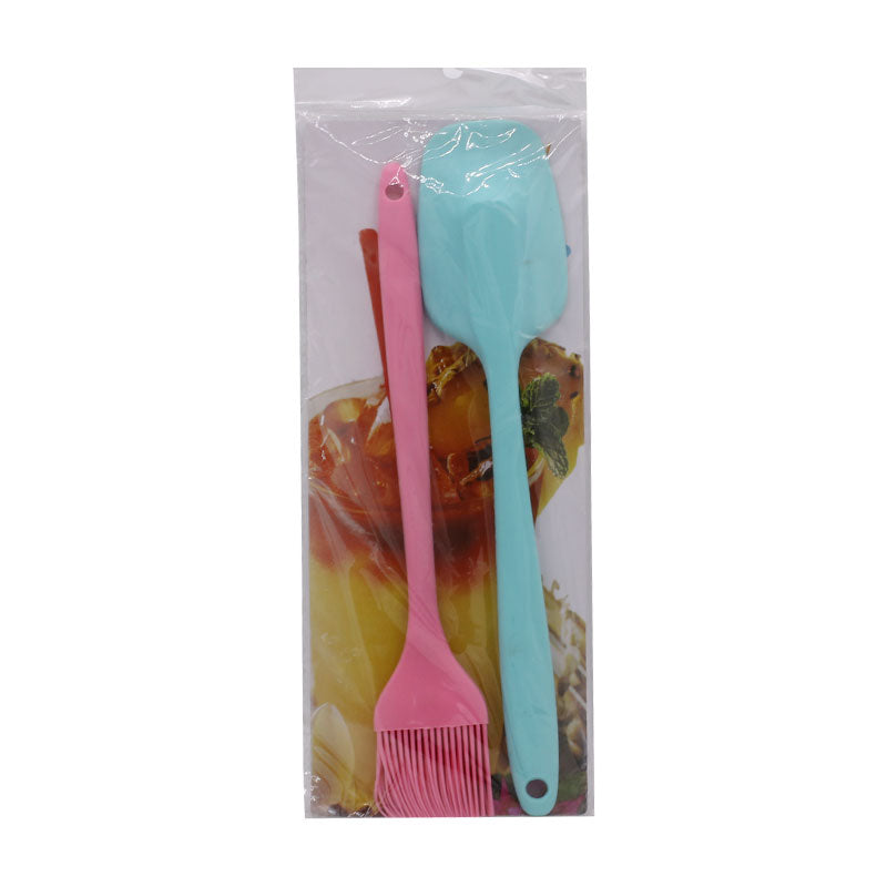 Silicone Spatula And Pastry Brush 2Pcs Set