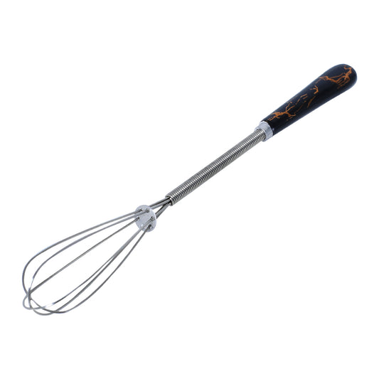 Mini Hand Whisk Stainless Steel With Black Plastic Handle