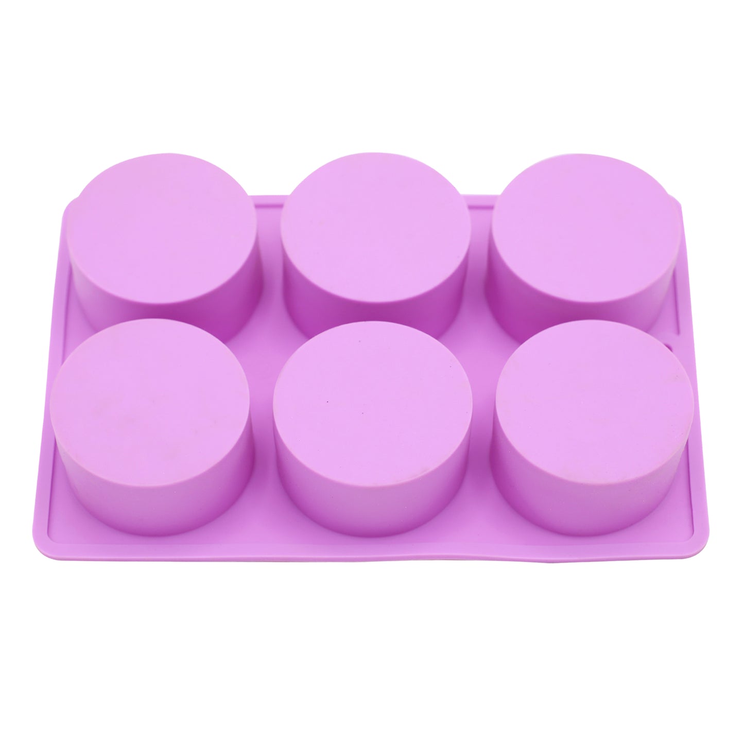 Embroidery Silicone Round Soap Mold 6 Cavity