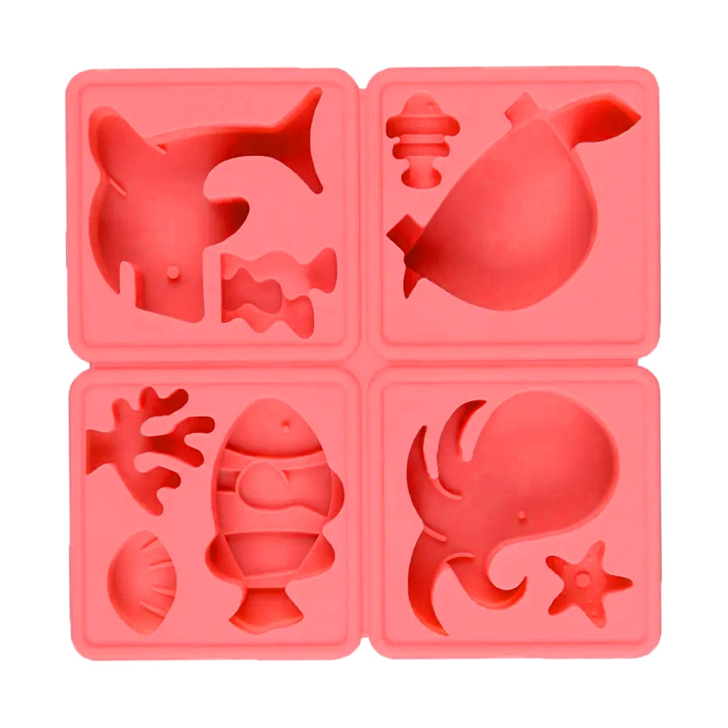 Sea Theme Silicone Fondant And Chocolate Mold 9 Cavity