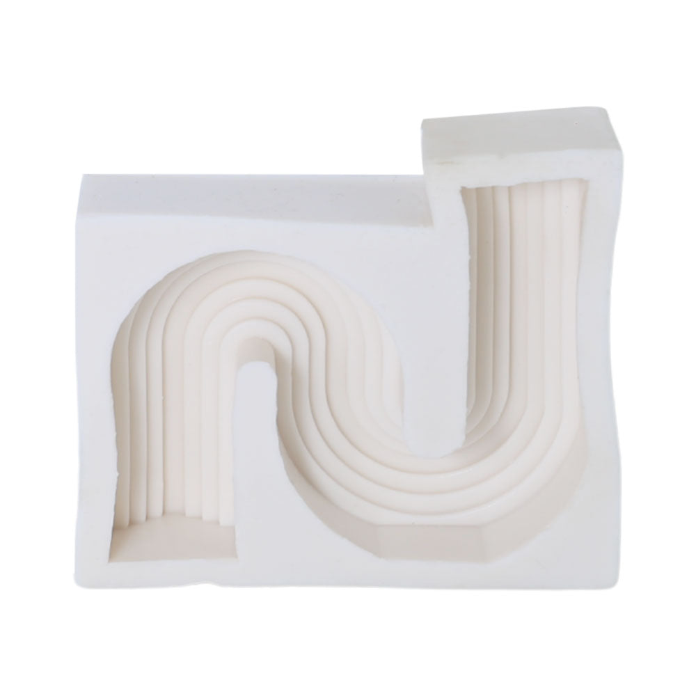 Geometric S Shape Silicone Candle Mold
