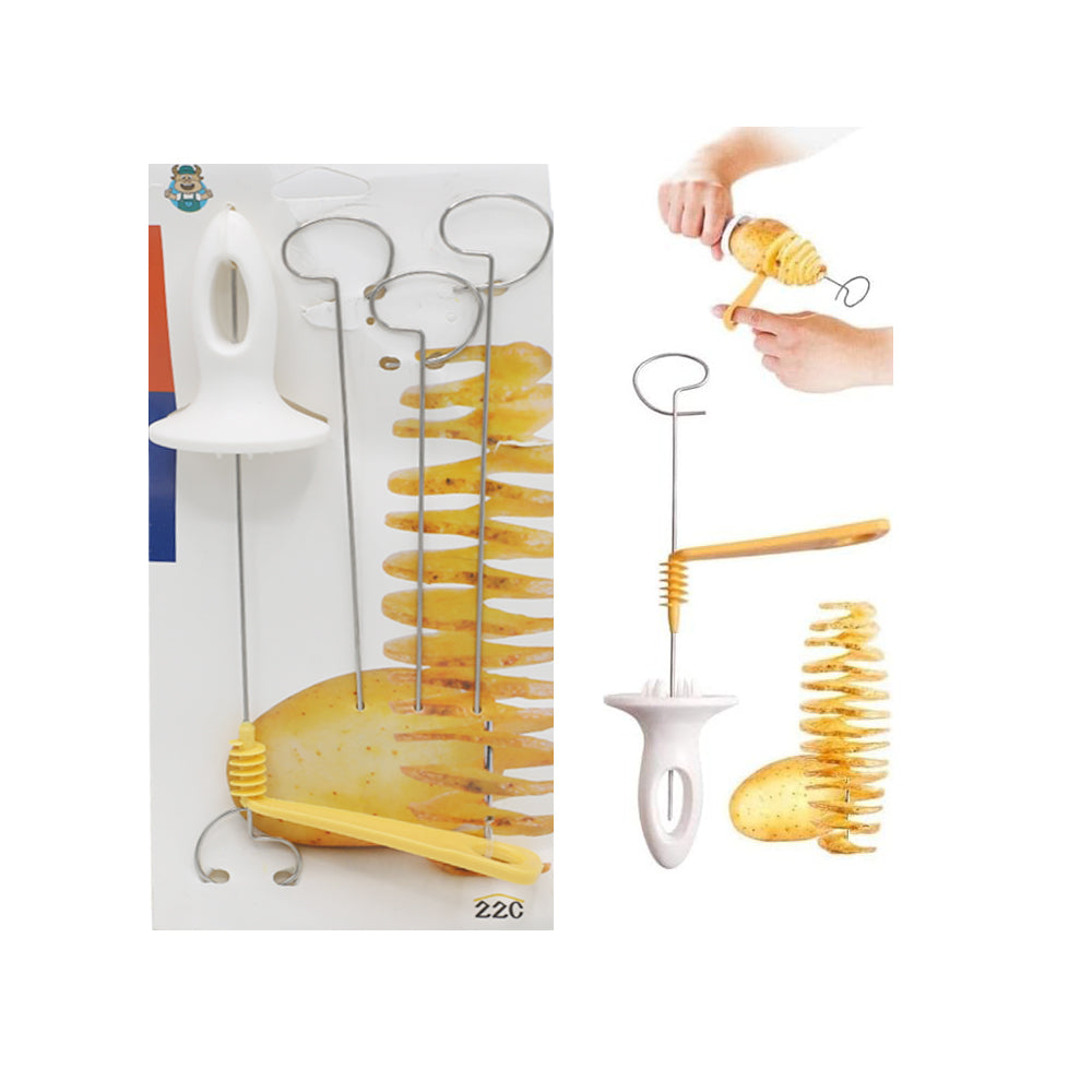 Mannual Spiral Potato Cutter 4Pcs Set