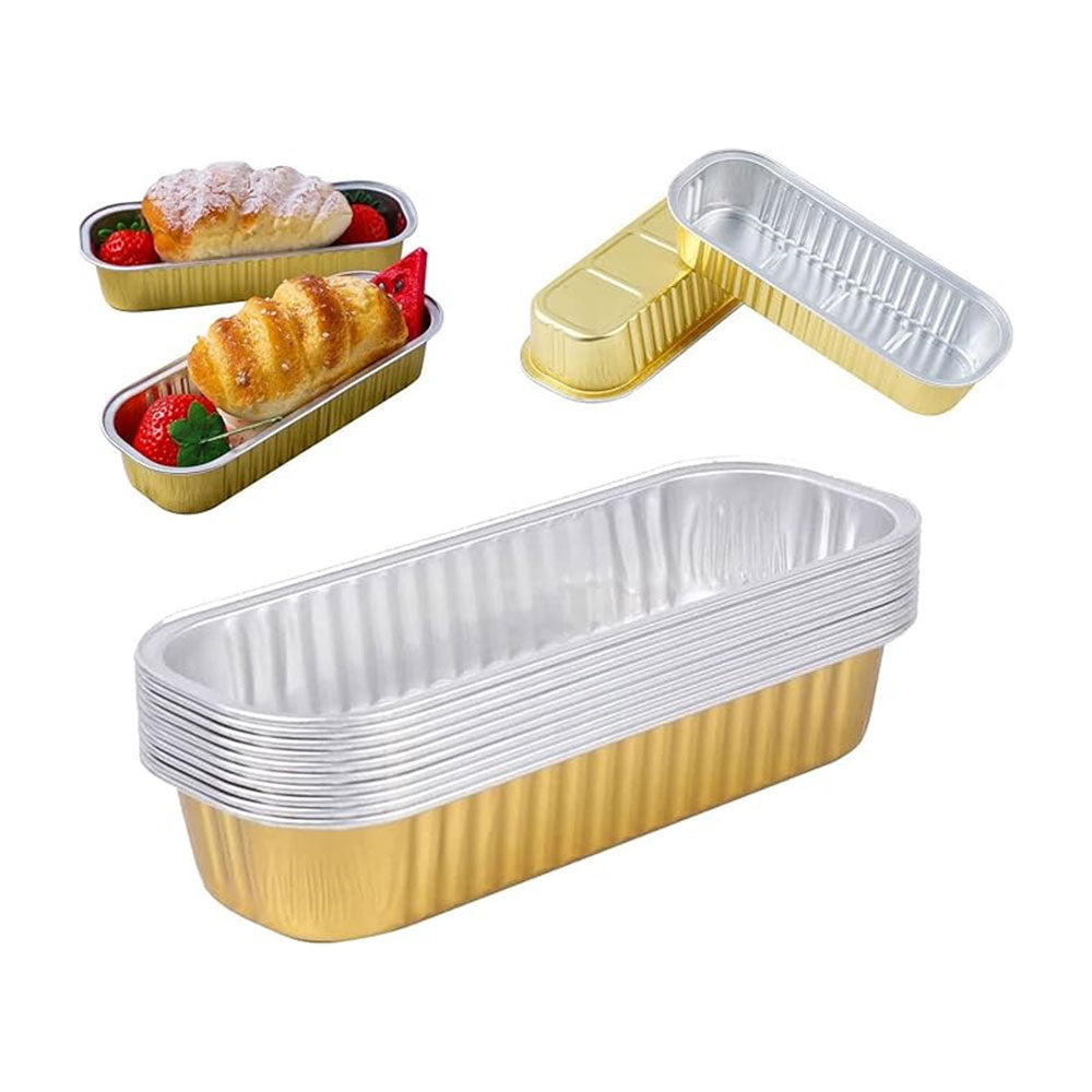 Disposable Aluminum Foil Loaf 5Pcs Set 16.5cm