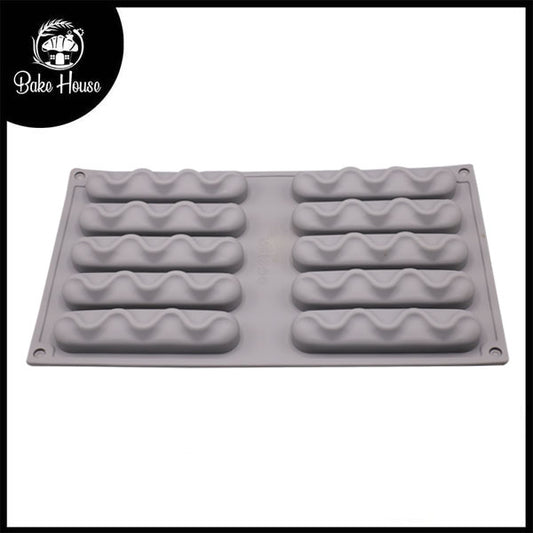 Eclair Silicone Dessert Mold 10 Cavity