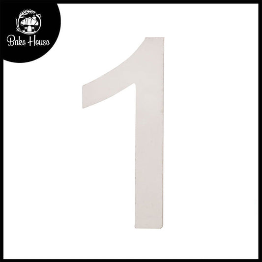 Freestanding Wooden Uppercase Number 1