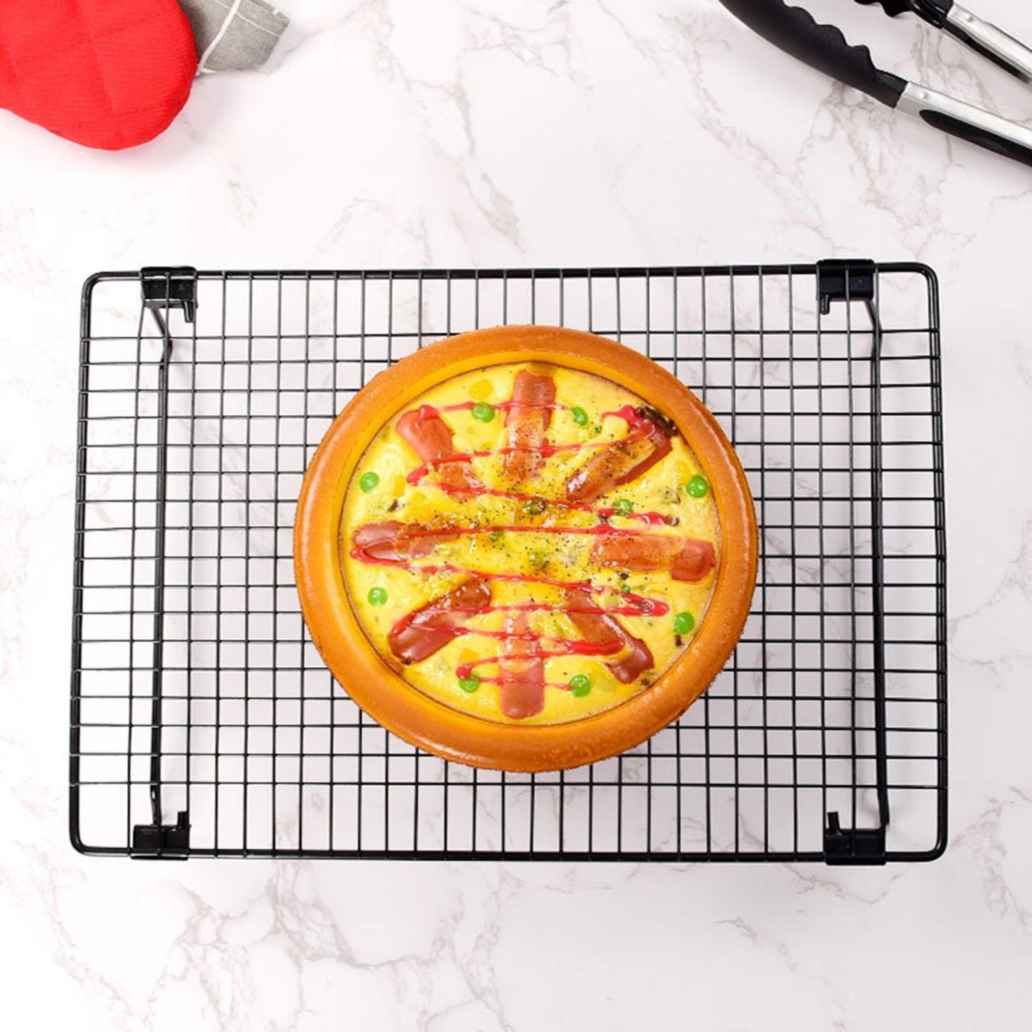 Cooling Rack Non Stick Rectangle 42x28cm With Stand