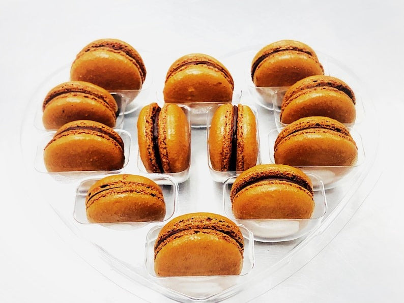 Plastic Macaron Heart Shape Chocolate Mold 2 Pcs  12 Cavity