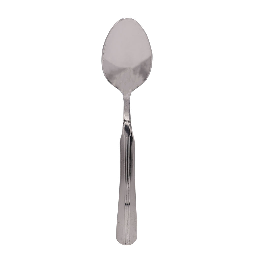 3 Middle Line Stainless Steel Dessert Spoon 4Pcs Set