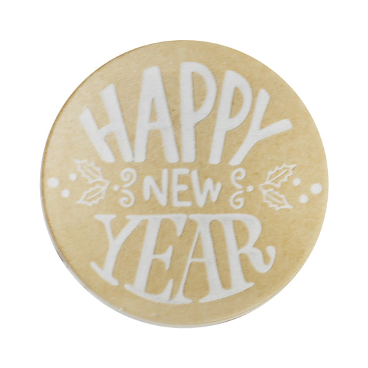 Happy New Year Fondant Stamp Plastic