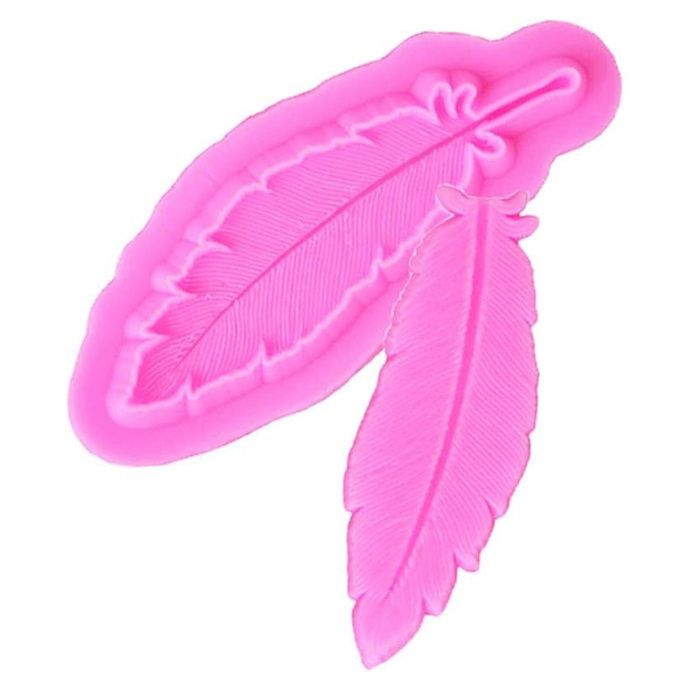 Feather Silicone Fondant Mold 2Pcs Set