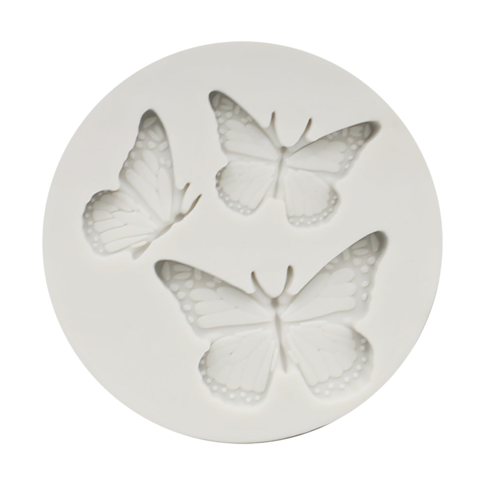 ButterFly Silicone Fondant Mold 3 Cavity Design 2