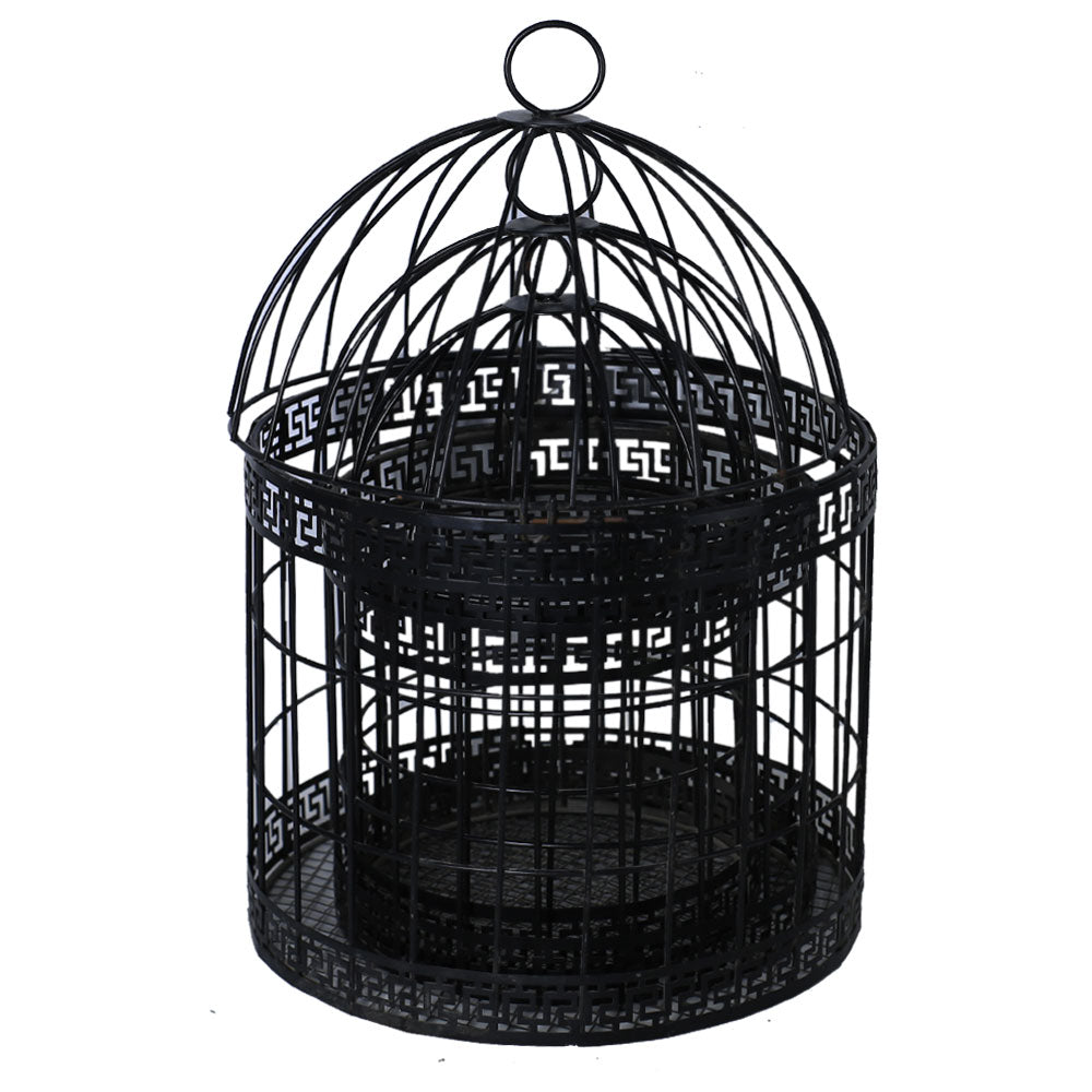 Bird Cage 3pcs Set Black