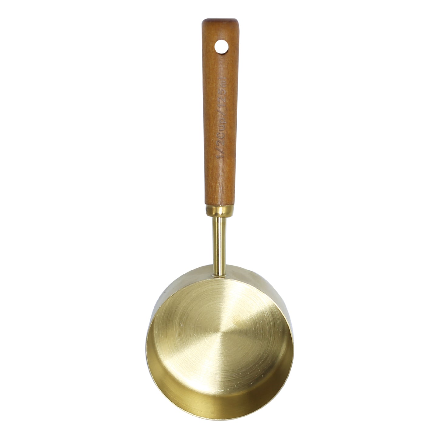 Measuring Cup Copper With Wooden Handle 125ml