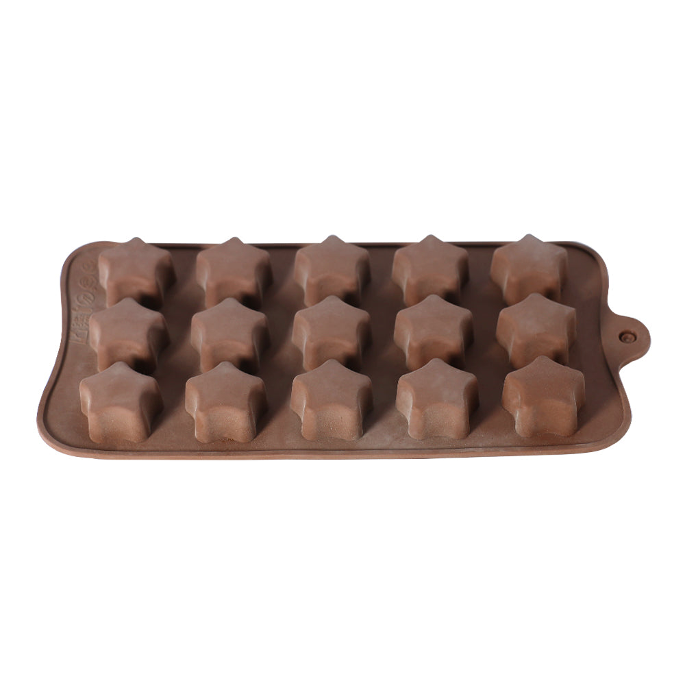 Star Shape Silicone Chocolate Mold 15 Cavity