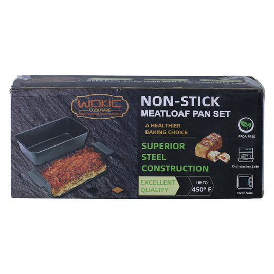 Non-Stick Meat Loaf Pan Set 12.5 Inch