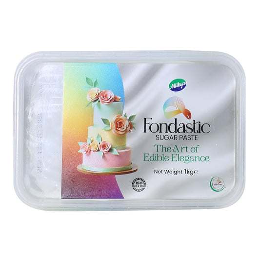 Milkyz Food Fondastic White Fondant Sugar Paste 1Kg