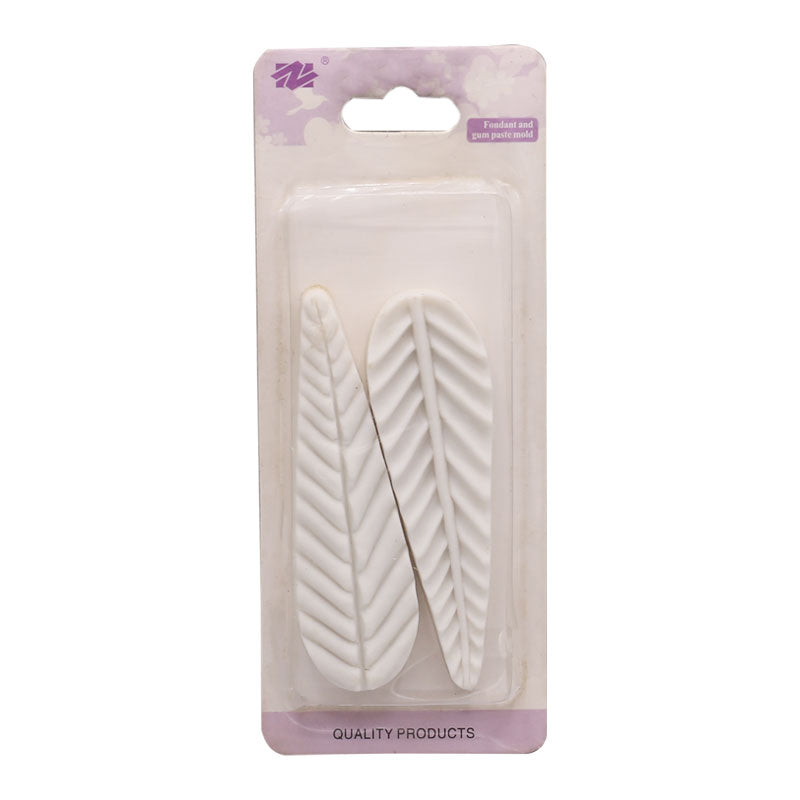 Feather Silicone Fondant Mold 2Pcs set