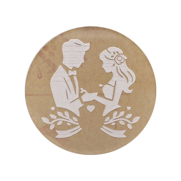 Couple Design Fondant Stamp Plastic