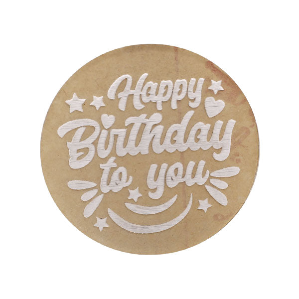 Happy Birthday To You Fondant Stamp Plastic