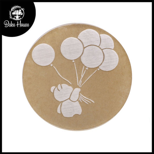 6 Ballons Design Fondant Stamp Plastic