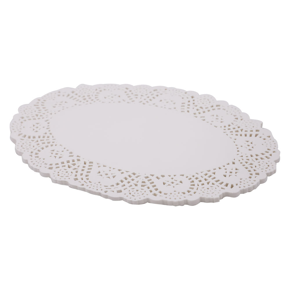 Doilies Paper Oval Shape 50 Pcs 26.5cm