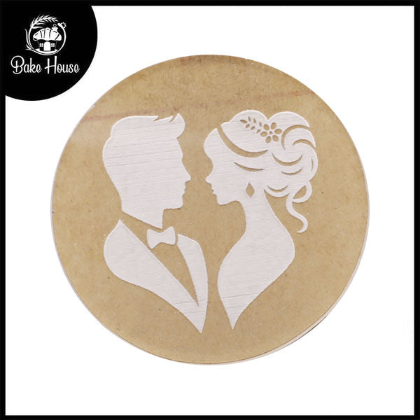 Wedding Couple Fondant Stamp Plastic