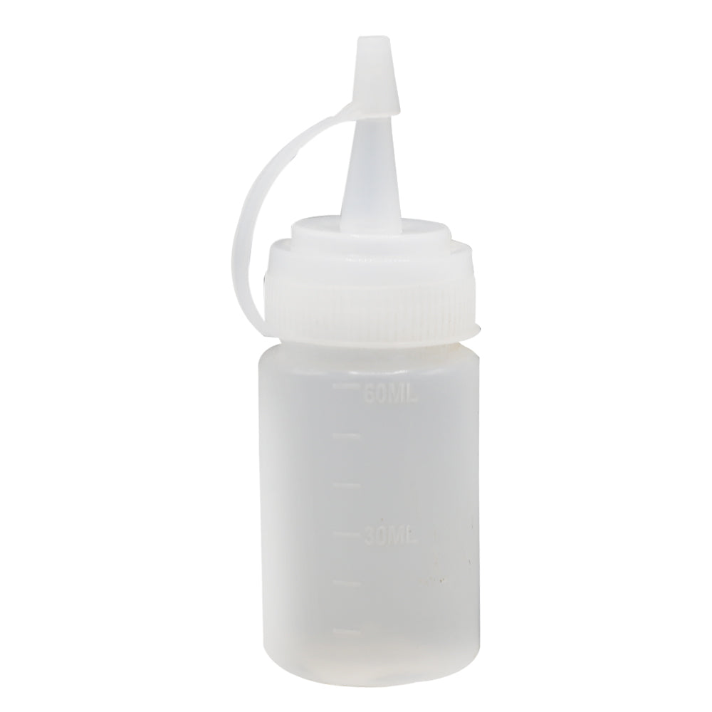 Squeeze Plastic Bottle with Nozzle Cap 60ml