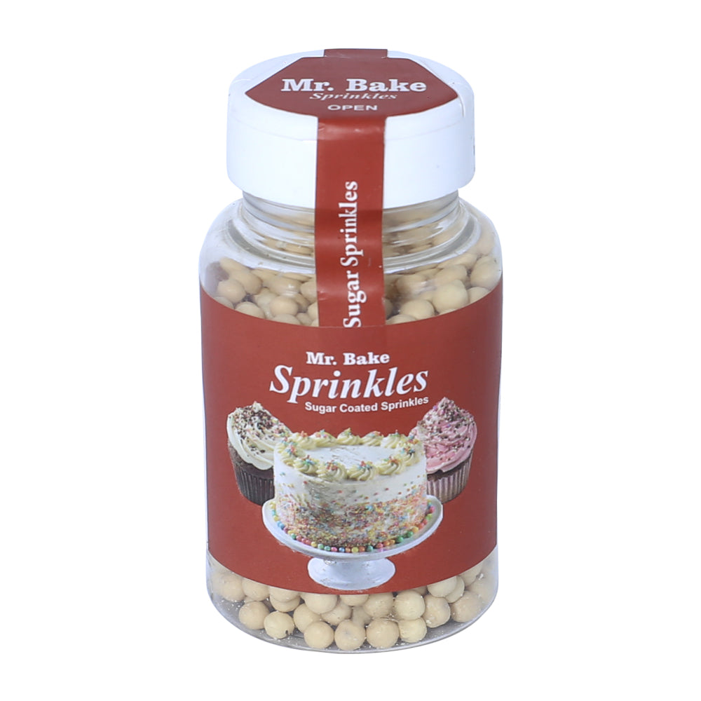Bake House Pearl Beige Edible Sprinkles 90g jar