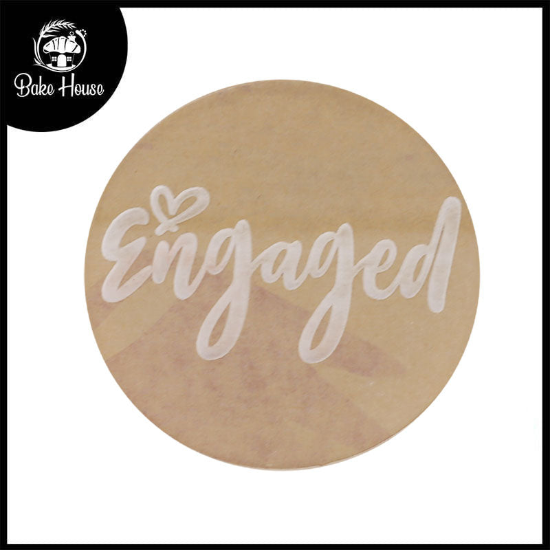 Engaged Fondant Stamp Plastic