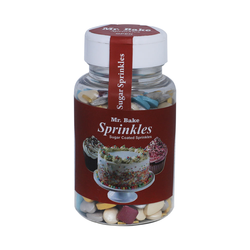 MR Bake Heart Sprinkle Multicolor - 90g Jar