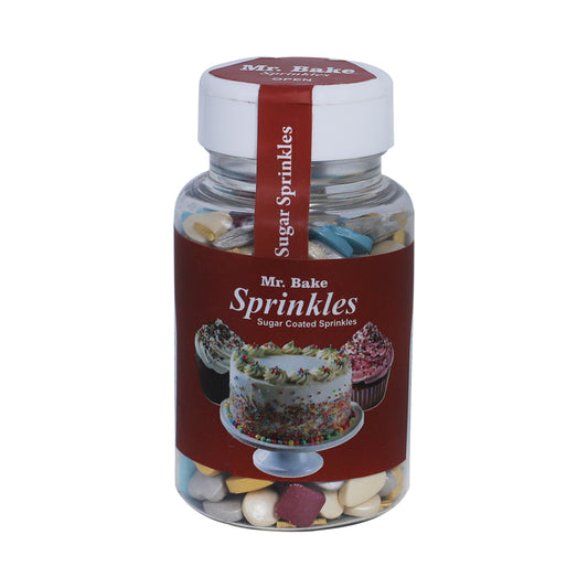 MR Bake Heart Sprinkle Multicolor - 90g Jar