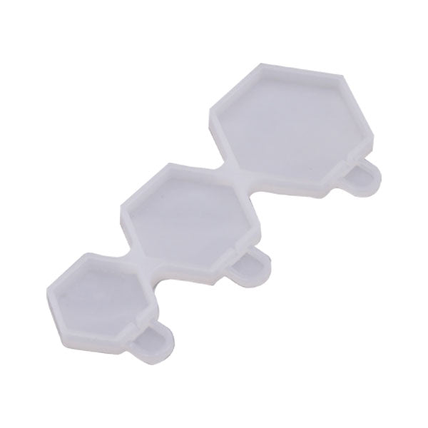 Hexagon Shape Silicone Lollipop Mold 3 Cavity