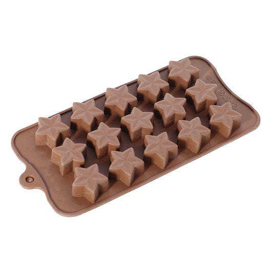 Star Shape Silicone Chocolate Mold 15 Cavity